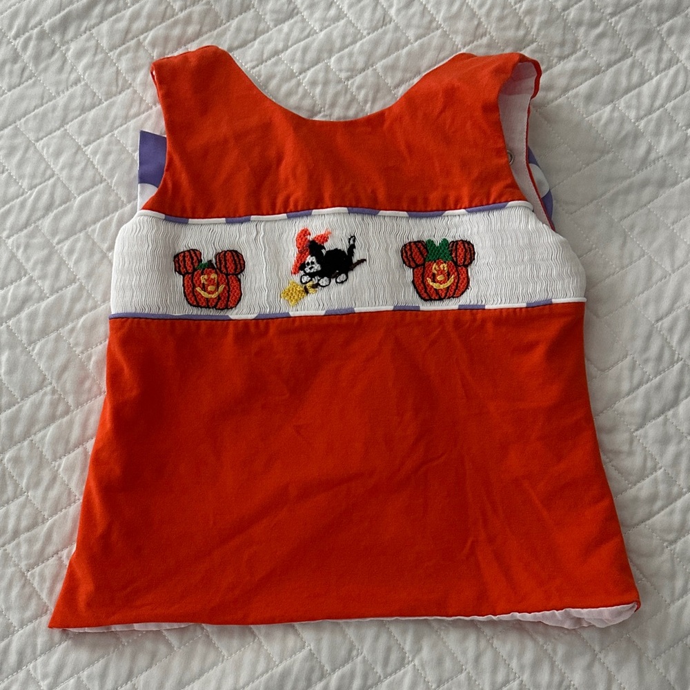 Mickey Themed Orange Kids Halloween Top